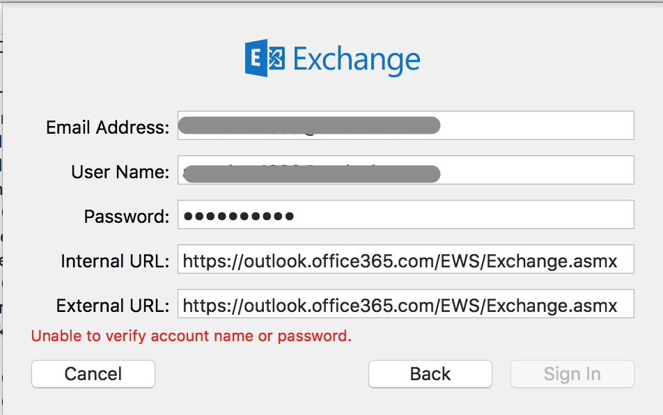 gmail exchange server settings for mac
